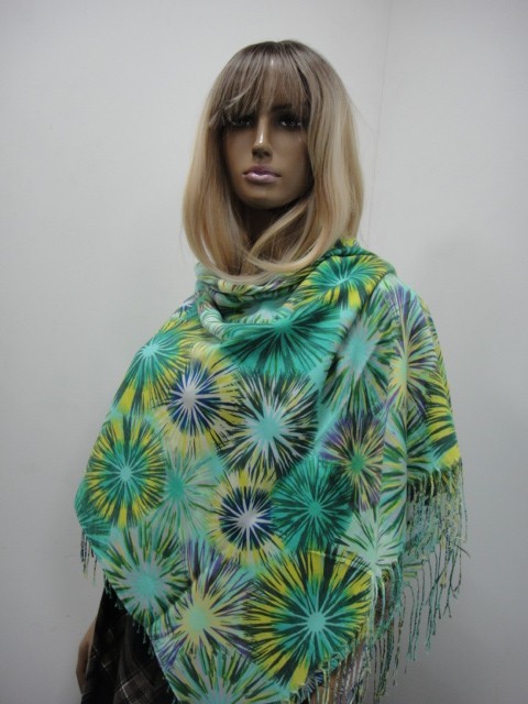 3D цветы платок