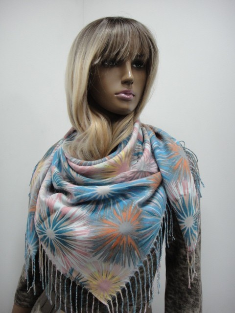 3D цветы платок