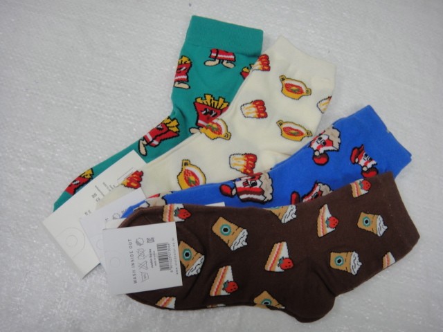  Носки жен.Фастфуд