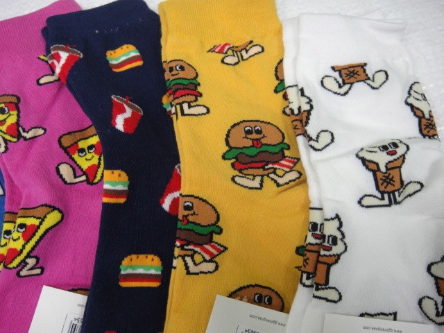  Носки жен.Фастфуд