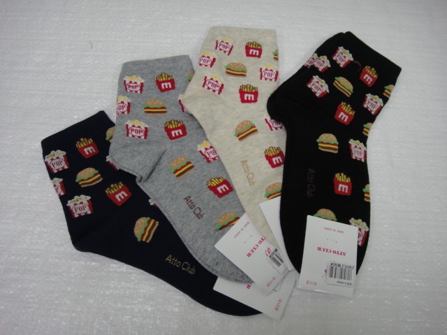  Носки жен.Фастфуд