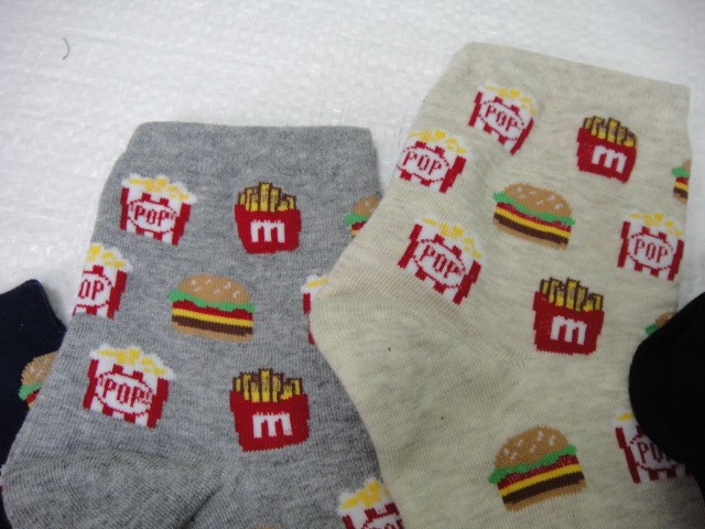  Носки жен.Фастфуд
