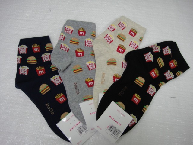  Носки жен.Фастфуд