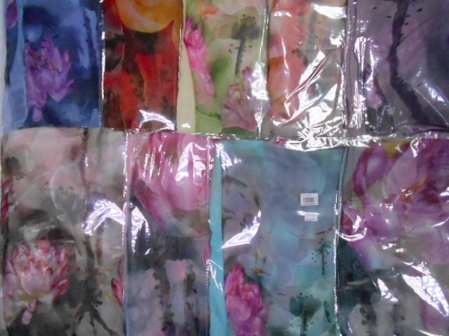  3D цветы шарфик