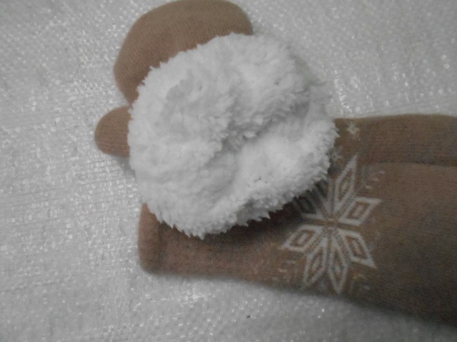  варежки жен. снежинки