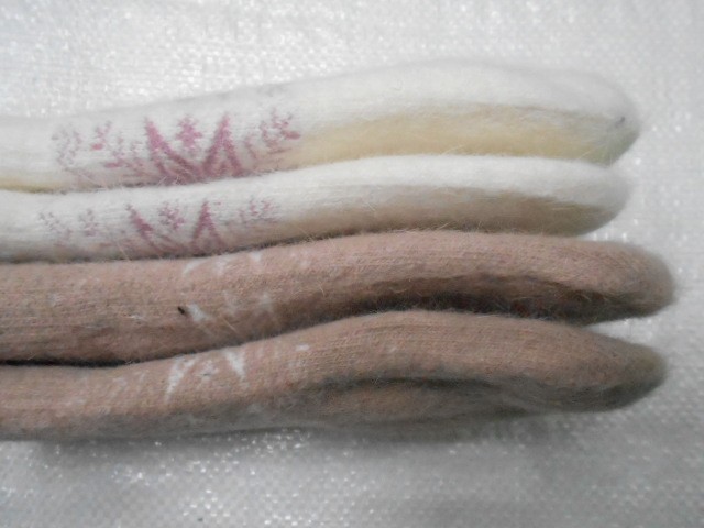  варежки жен. снежинки