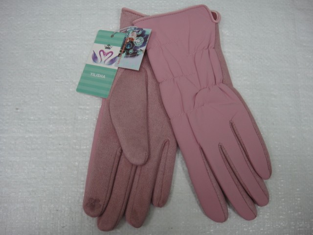   перчатки жен. плащёвка+под замшу