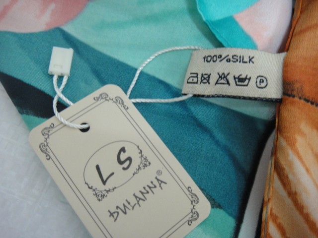  3D цветы платок