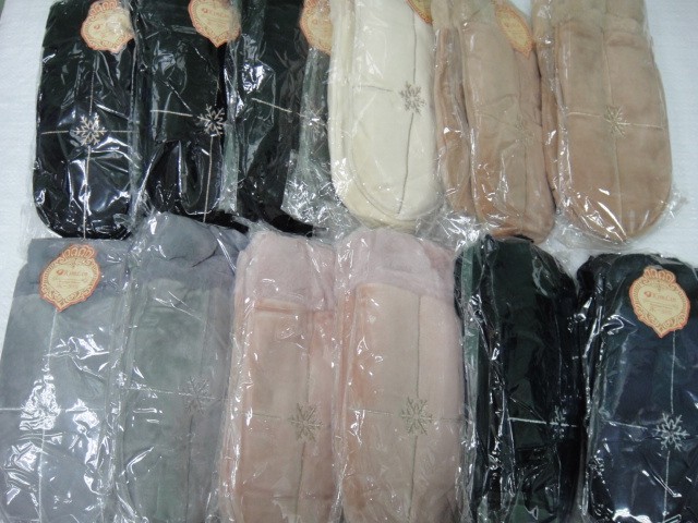  Варежки жен.под замшу