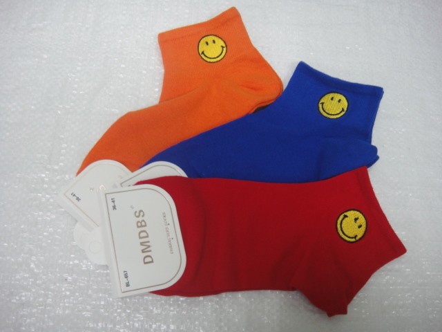  Носки жен.смайлики