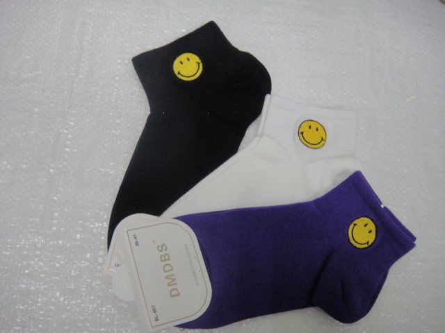  Носки жен.смайлики