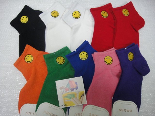  Носки жен.смайлики